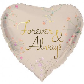 Forever & Allways Hart Ballon 45cm