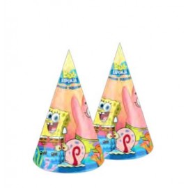 Spongebob Feesthoedjes - 6 Stuks