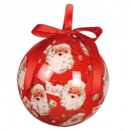 6 Rode Kerstballen 6 cm