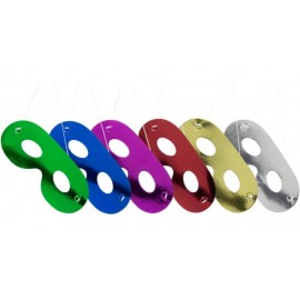 6 metalen maskers