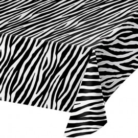 Plastic tafelkleed Zebra 274 x 137 CM