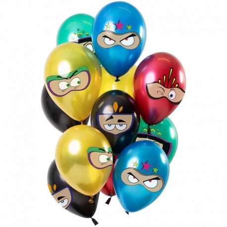 Bouquet de Globos 12 uds Superheroes 30 cm