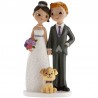 Figura Boda Con Perro 16 cm