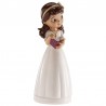 Figura Comunión Niña Con Diadema 13 Cm