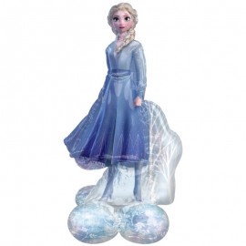 Elsa Frozen Ballon met Basis 76 x 137 cm