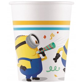 Papieren Minions Beker - 8 stuks (200 ml)