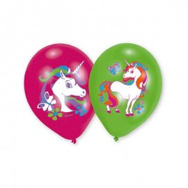 Unicorn Latex Ballonnen - 6 stuks (28 cm)