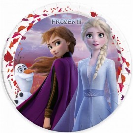 Frozen 2 Papieren Bordjes - 8 stuks (23 cm)