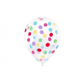 6 papieren confetti ballonnen 30 cm