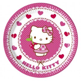 Hello Kitty Bordjes - 8 stuks (20 cm)