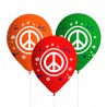 8 Globos Látex Hippie