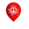 8 Globos Látex Hippie