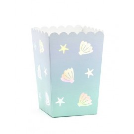 Zeemeermin Popcorn Doosjes - 6 stuks