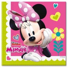 Roze Minnie Mouse Servetten - 20 stuks (33 cm)