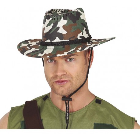 Sombrero Vaquero Marron Camuflaje