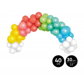 Regenboog Balloon Boog 150 cm.