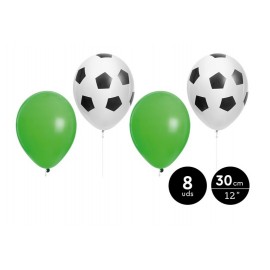 Ballon Voetbal - 8 stuks (30 cm)