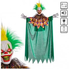 Clown Licht Geluid En Beweging Groen 50 X 11 X 100 Cm