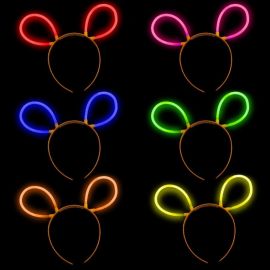 Glow In The Dark Diadeem Oortjes (50 stuks)