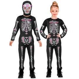Glitter skelet kostuum