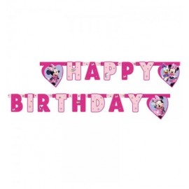 Roze Minnie Mouse Verjaardag Slingers bestel online 