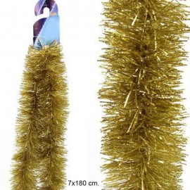 Gouden Boa Kerstdecoratie 180 X 7 X 7 Cm