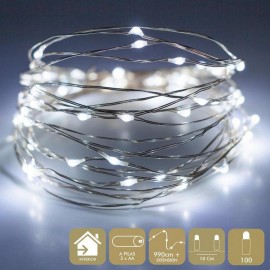 led slinger 100 lampjes witte kleur kerst afstand tussen de lampjes 10cm verlenging