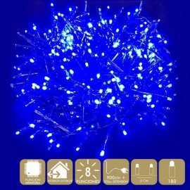 180 LED-lampjes 8 Functies Blauwe Kleur 500cm
