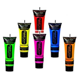 Neon Uv Verf met Glitter 10 ml