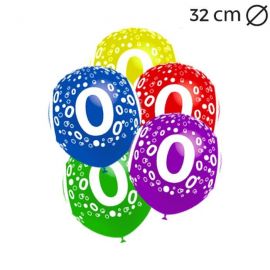 Ballonnen Aantal 0 Ronde 32 cm