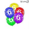 Ballon Rond Nummer 6 Ballon 32 cm