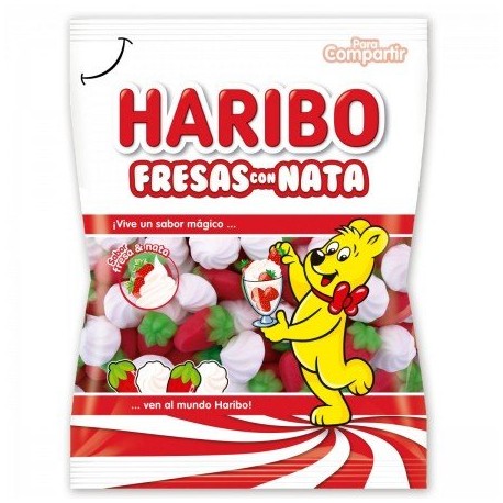 Aardbeien met Haribo Crème 100 gr