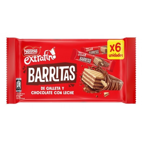 NESTLE EXTRAF. BARRITAS WAFER 6X18G