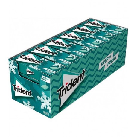 Trident Dragee Extra Sterk 24 Pakjes