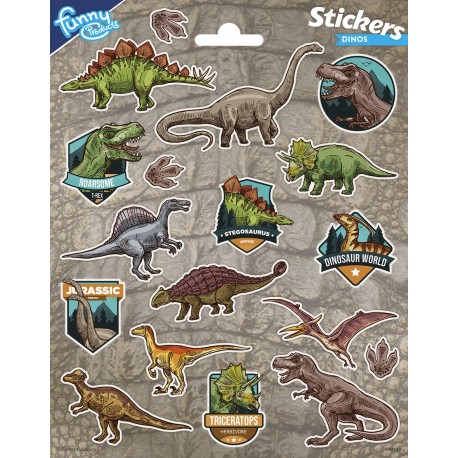 Pegatinas Jurásica Dinosaurios 156 x 200 mm