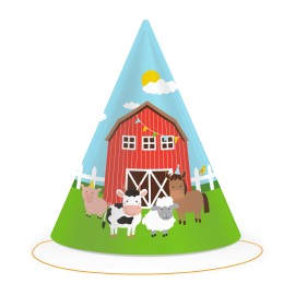 6 hoeden voor boerderijdieren
