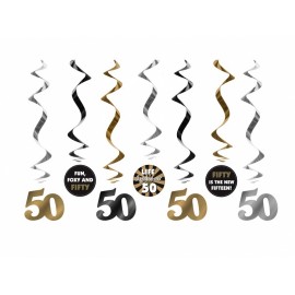 7 hangende decoraties 50 jaar