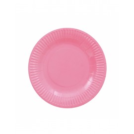 8 Roze Borden 18 cm
