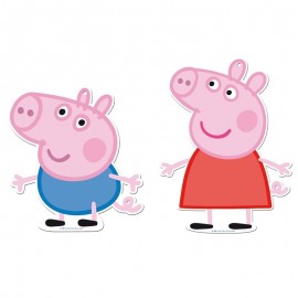 2 Figuren Peppa Pig 30 Cm