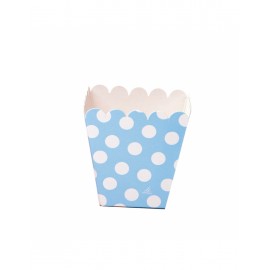 Pop Box Lage Polka Dots Lichtblauw