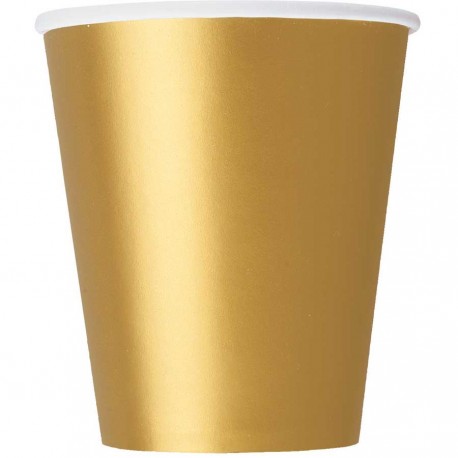 8 Vasos Dorados