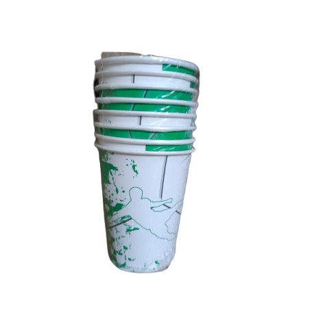 8 Vasos Fútbol Verdes