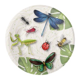 Insecten Bordjes - 8 stuks (18 cm)