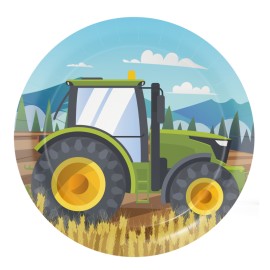 Tractor Bordjes - 8 stuks (18 cm)