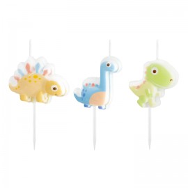 3 Dinosaurus Kaarsen