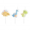 3 Velas Dinosaurios