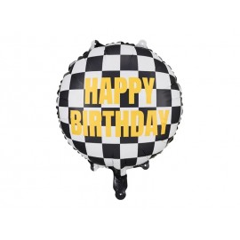Racing Gelukkige Verjaardag ballon 45 cm