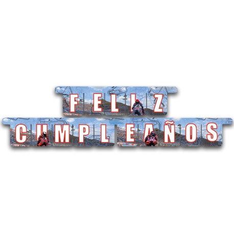 Guirnalda Feliz Cumpleaños Moto GP