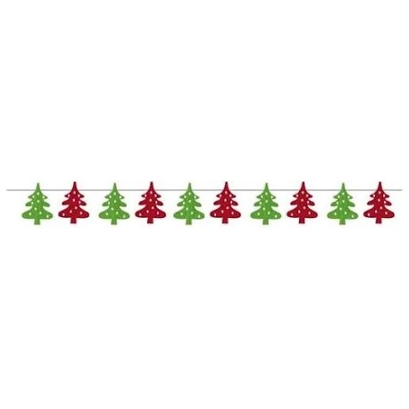 Guirnalda Arbol Navidad Fieltro