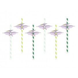 Pajitas Pterodáctilo, 19,5 cm, mezcla